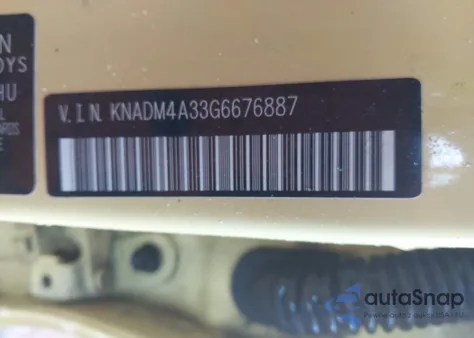 2016 Kia Rio Lx z USA, uszkodzony, nr VIN KNADM4A33G6676887